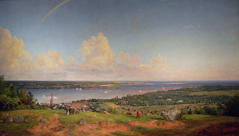 Jasper Francis Cropsey The Narrows from Staten Island Spain oil painting art